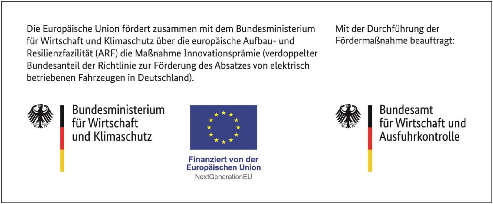 Autoservice Maier GmbH finanziert durch EU NextGenerationEU Die Europäische Union förfert zusammen mit dem Budesministerium für Wirtschaft und Klimaschutz Innovationsprämien